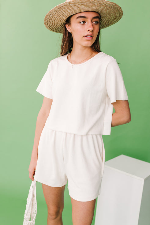 Weekend Girl Set// Cream